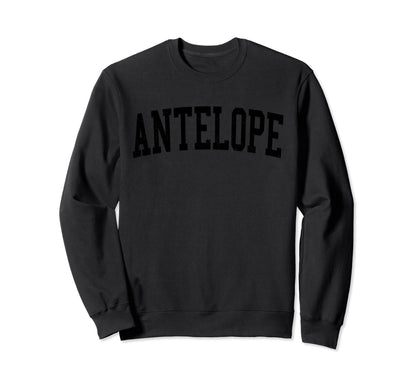 Antelope Ca Distressed Black Varsity Sweatshirt - Custom Art Print Unisex - T-Shirt, Sweatshirt, Hoodie