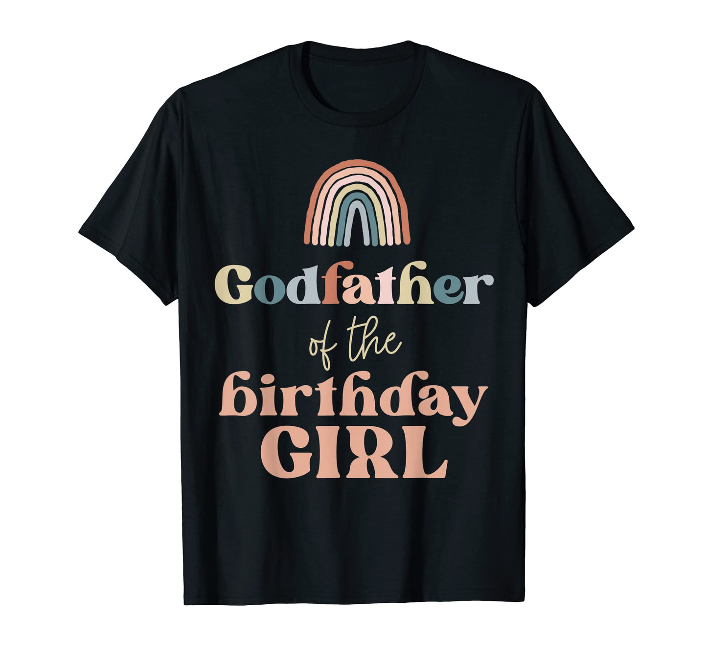 Mens Godfather Birthday Boho Rainbow T-Shirt - Streetwear Style Unisex - T-Shirt, Sweatshirt, Hoodie