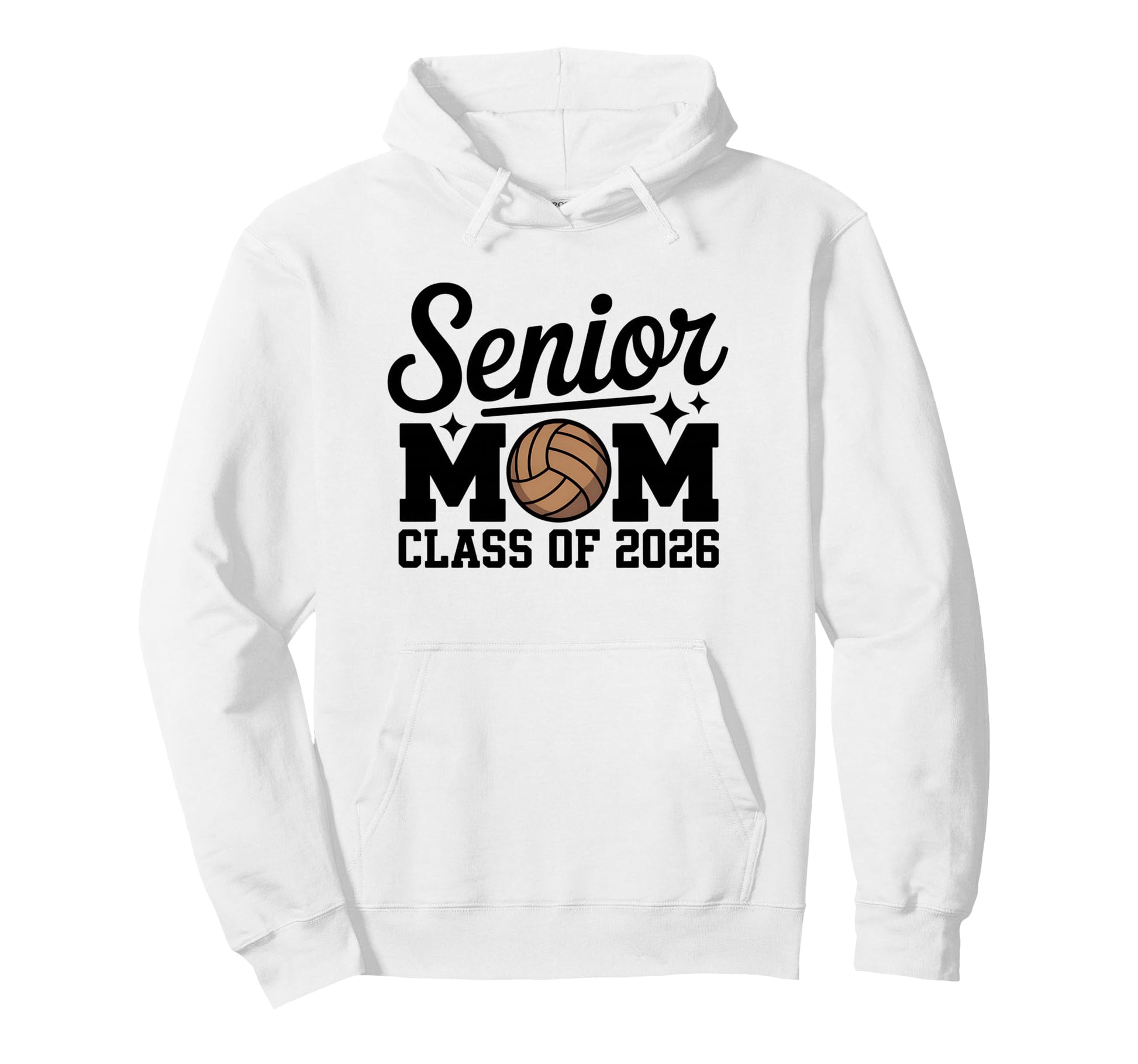 Volleyball Senior Mom 2026 Class Hoodie - Minimalist Print Unisex - T-Shirt, Sweatshirt, Hoodie