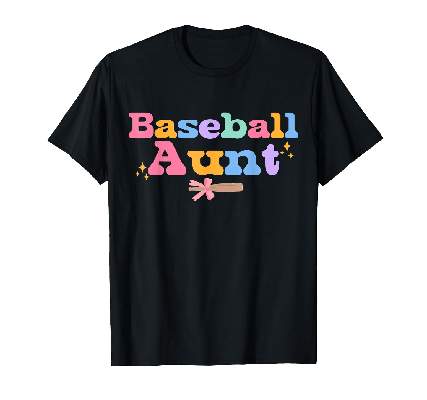 Baseball Aunt Coquette Bow Nephew Baseball T-Shirt - Graphic Print Unisex - T-Shirt, Sweatshirt, Hoodie