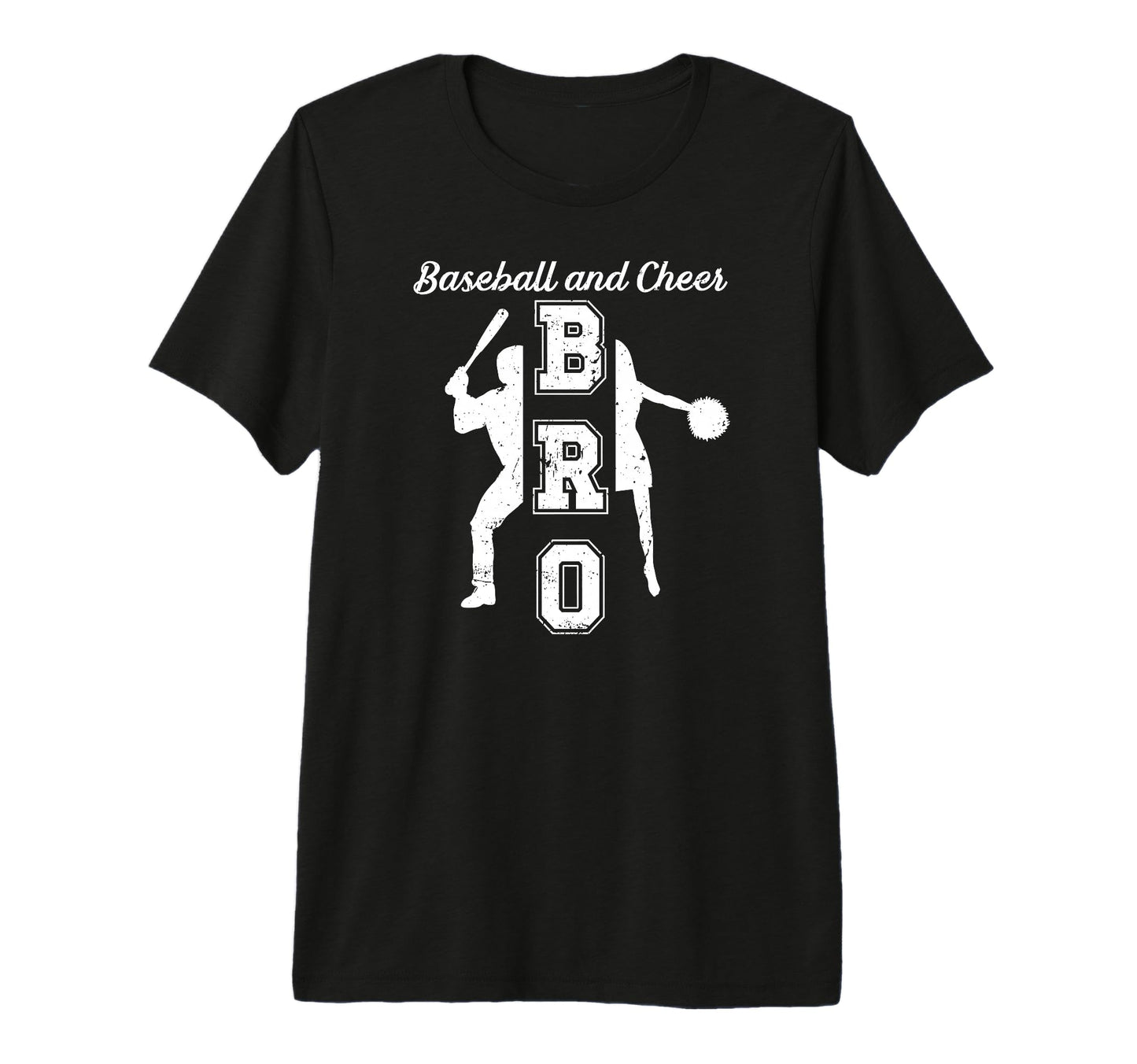 Baseball And Cheer Bro Baseball T-Shirt - Casual Everyday Wear for Adults - T-Shirt, Sweatshirt, Hoodie