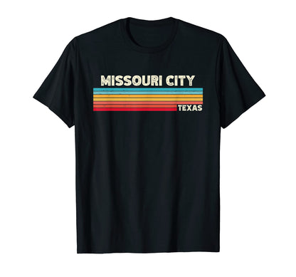 Native Missouri City Texas Tx Stripes T-Shirt - Graphic Print Men Women - T-Shirt, Sweatshirt, Hoodie