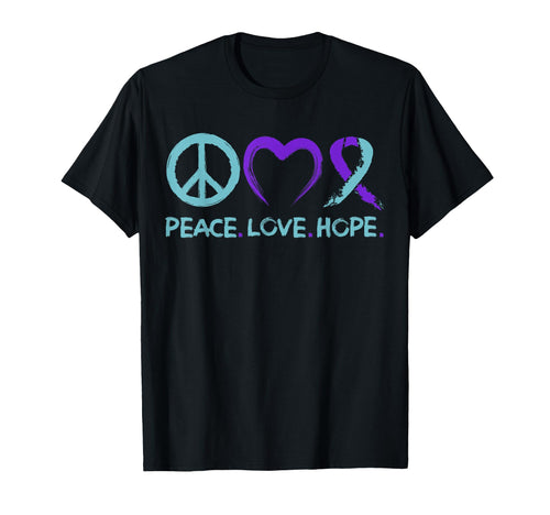 Suicide Prevention Awareness Peace T-Shirt - Minimalist Print for Adults - T-Shirt, Sweatshirt, Hoodie