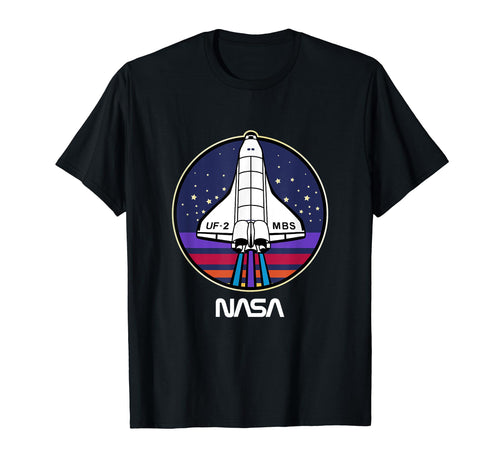 Nasa Space Shuttle Rainbow Stripe Uf T-Shirt - Minimalist Print Men Women - T-Shirt, Sweatshirt, Hoodie