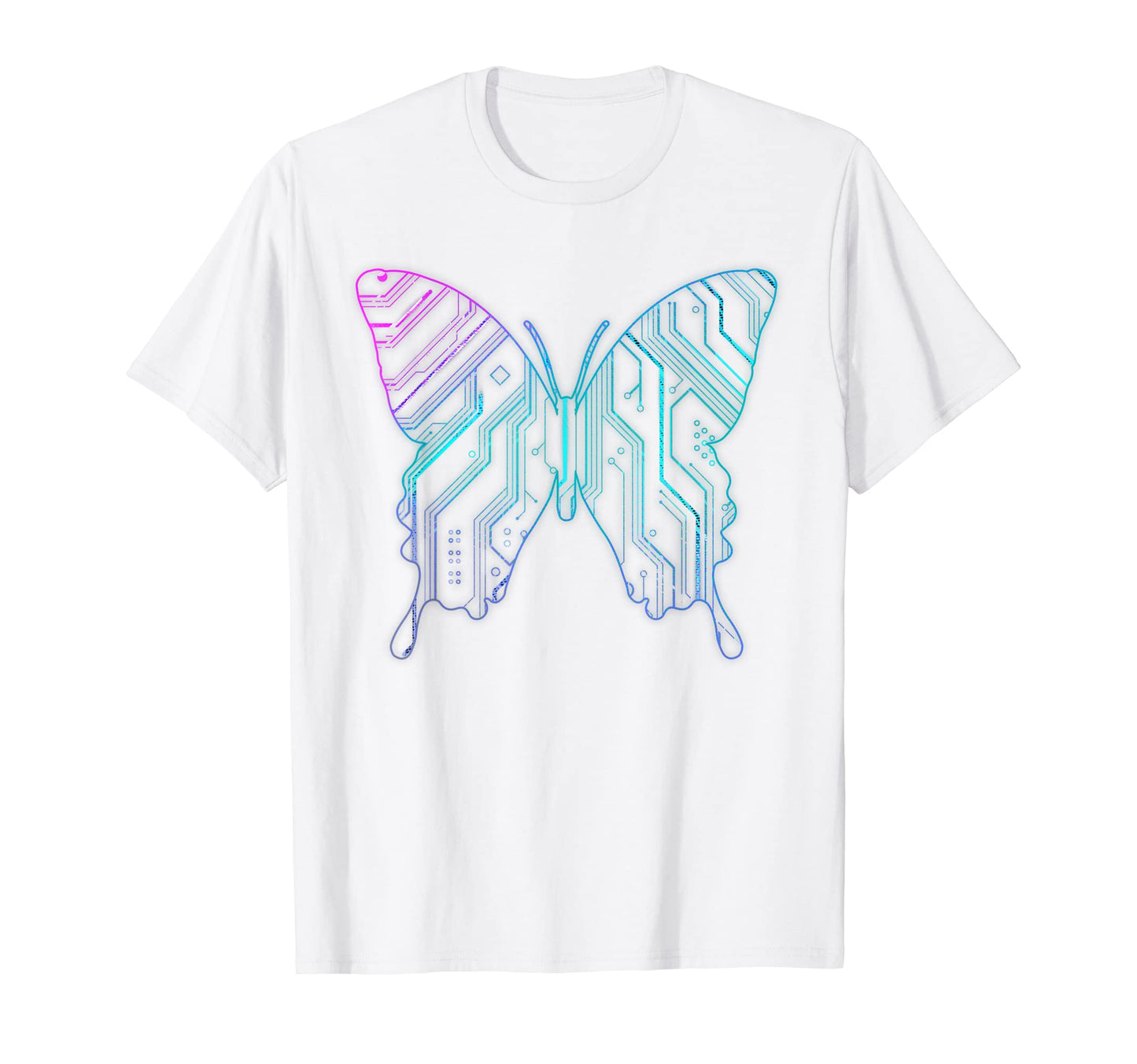 Cyber Aesthetic Butterfly Futurism T-Shirt - Trendy Graphic Unisex - T-Shirt, Sweatshirt, Hoodie