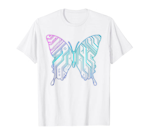 Cyber Aesthetic Butterfly Futurism T-Shirt - Trendy Graphic Unisex - T-Shirt, Sweatshirt, Hoodie