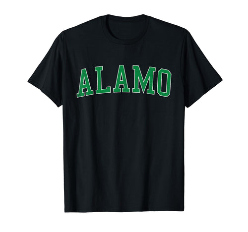 Alamo Ca Distressed Green Varsity T-Shirt - Casual Everyday Wear Unisex - T-Shirt, Sweatshirt, Hoodie