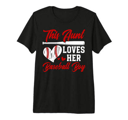 This Baseball Aunt Baseball Player T-Shirt - Unique Graphic Men Women - T-Shirt, Sweatshirt, Hoodie