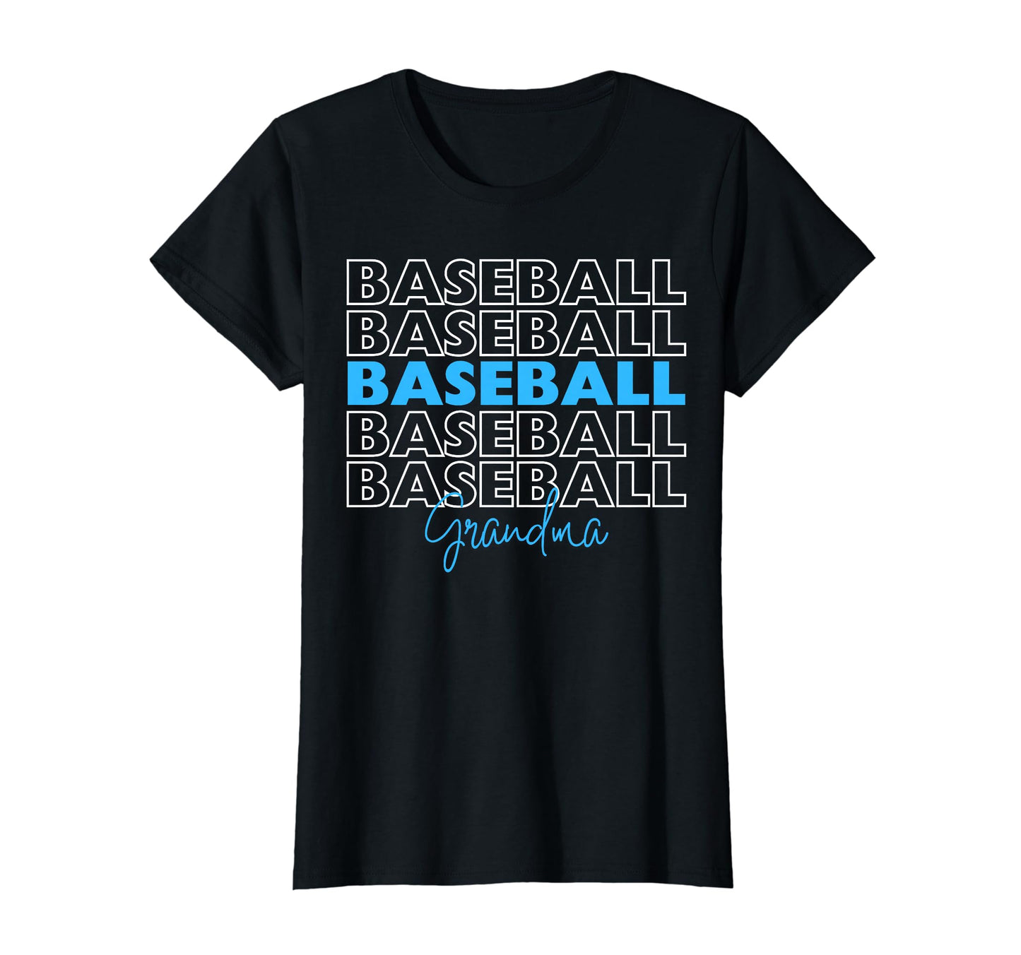 Baseball Grandma Blue Baseball T-Shirt - Fun Novelty Design Unisex - T-Shirt, Sweatshirt, Hoodie