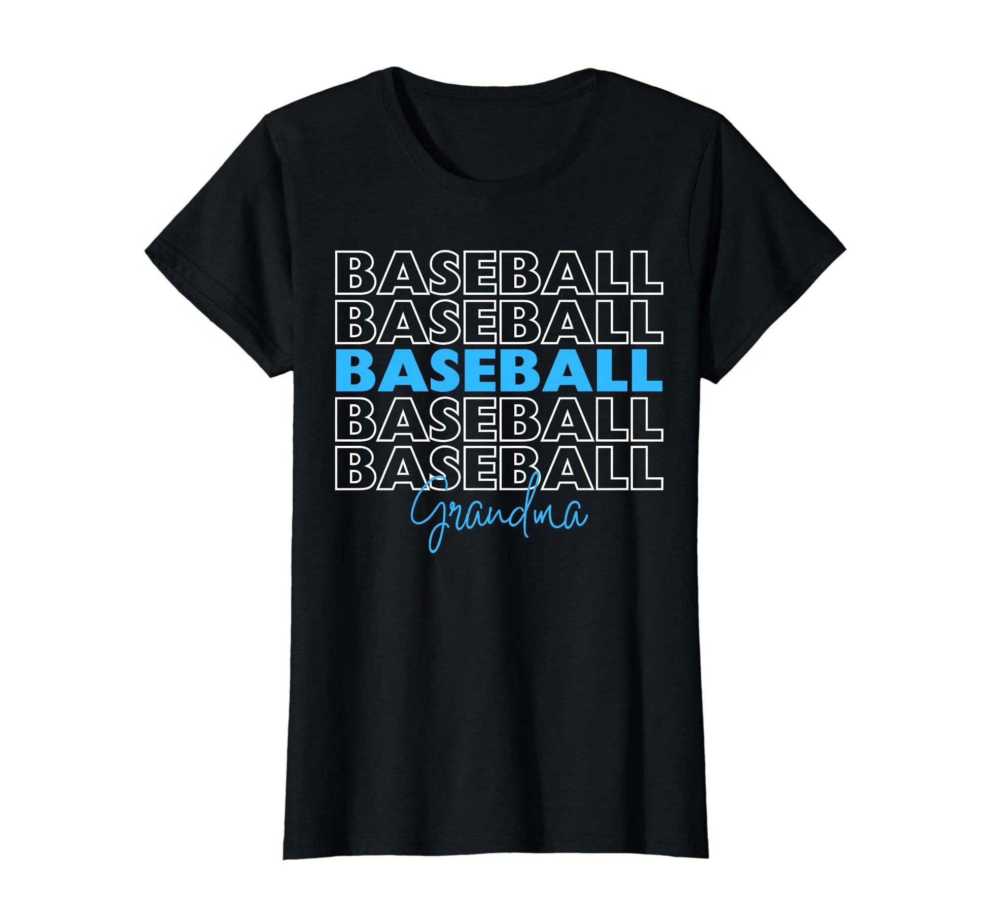 Baseball Grandma Blue Baseball T-Shirt - Fun Novelty Design Unisex - T-Shirt, Sweatshirt, Hoodie
