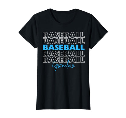 Baseball Grandma Blue Baseball T-Shirt - Fun Novelty Design Unisex - T-Shirt, Sweatshirt, Hoodie