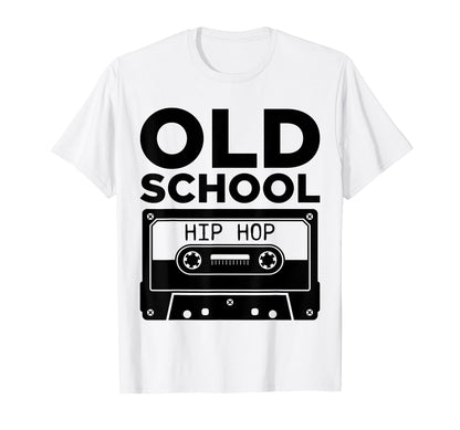 Old School Hip Hop Cassette Tape Rap T-Shirt - Aesthetic Graphic Men Women - T-Shirt, Sweatshirt, Hoodie