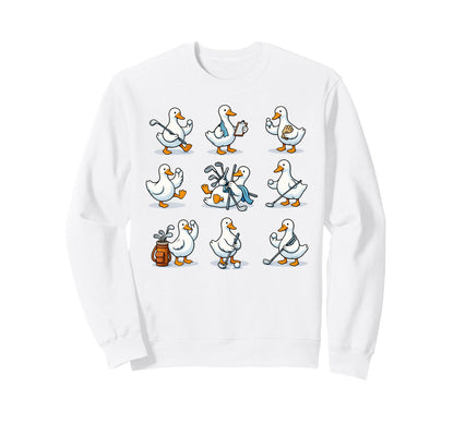 Funny Golf Goose Golfer Animal Sweatshirt - Fun Novelty Design Unisex - T-Shirt, Sweatshirt, Hoodie