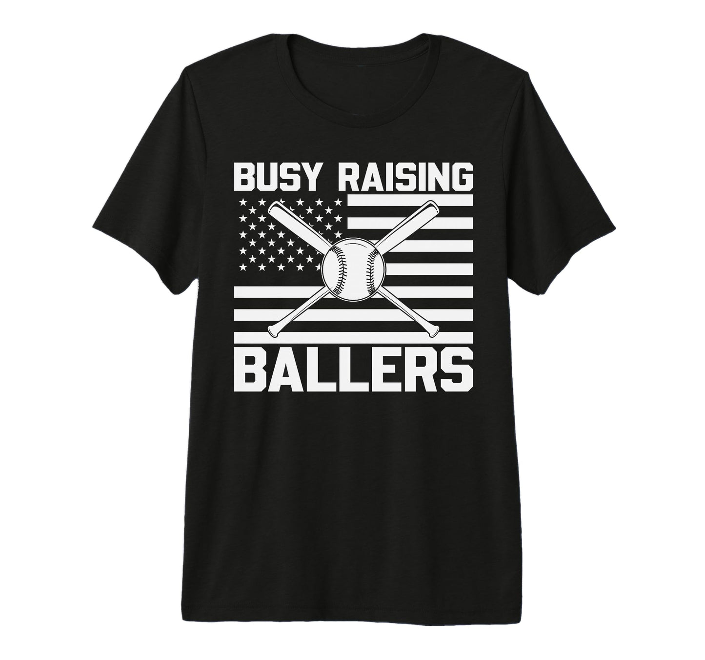 Busy Raising Ballers Baseball Mom Dad T-Shirt - Streetwear Style Men Women - T-Shirt, Sweatshirt, Hoodie