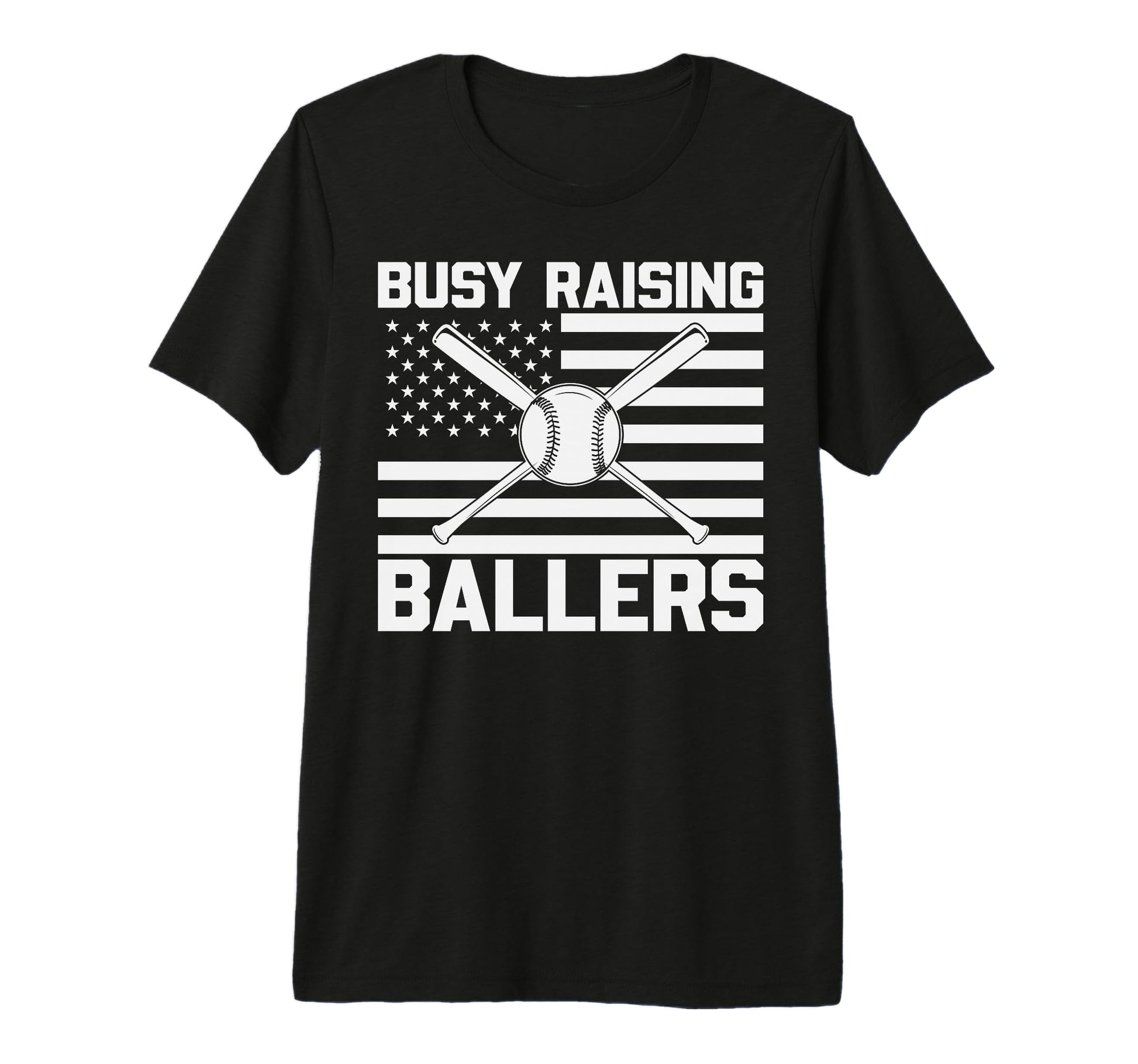 Busy Raising Ballers Baseball Mom Dad T-Shirt - Streetwear Style Men Women - T-Shirt, Sweatshirt, Hoodie