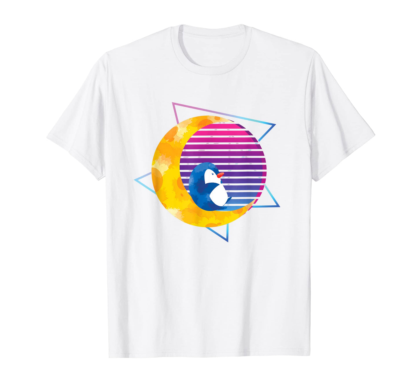 90S Art Moon Vaporwave Zoo Animal T-Shirt - Aesthetic Graphic for Adults - T-Shirt, Sweatshirt, Hoodie