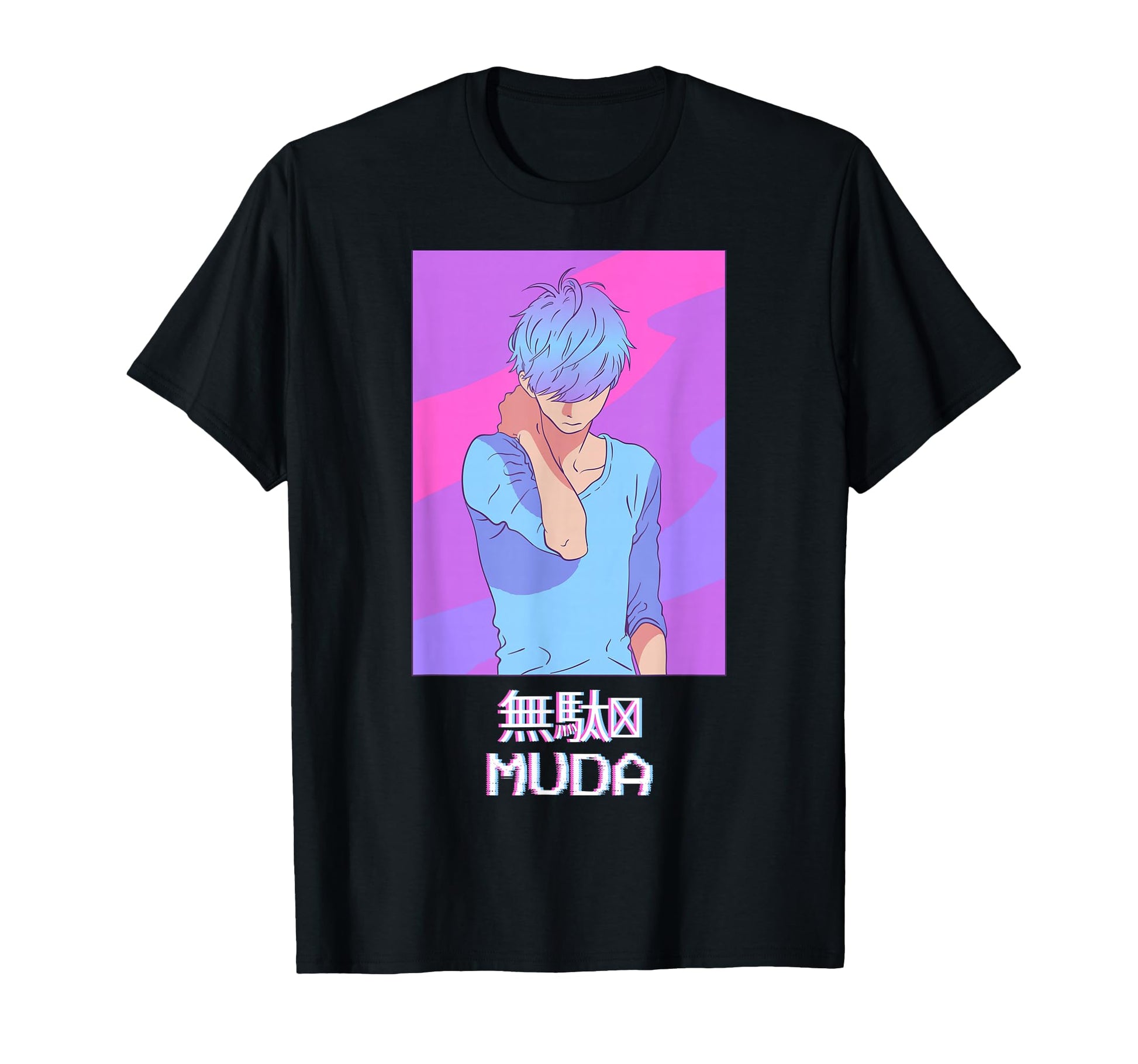 Emo Anime Japanese Vaporwave Aesthetic T-Shirt - Unique Graphic for Adults - T-Shirt, Sweatshirt, Hoodie