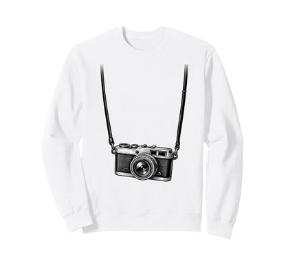 Photographer Camera Funny Sweatshirt - Casual Everyday Wear Men Women - T-Shirt, Sweatshirt, Hoodie