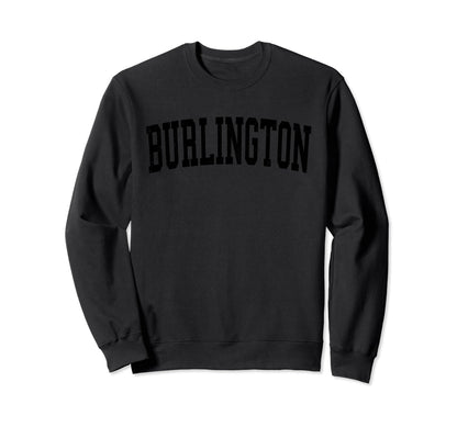 Burlington Ky Distressed Black Sweatshirt - Fun Novelty Design for Adults - T-Shirt, Sweatshirt, Hoodie
