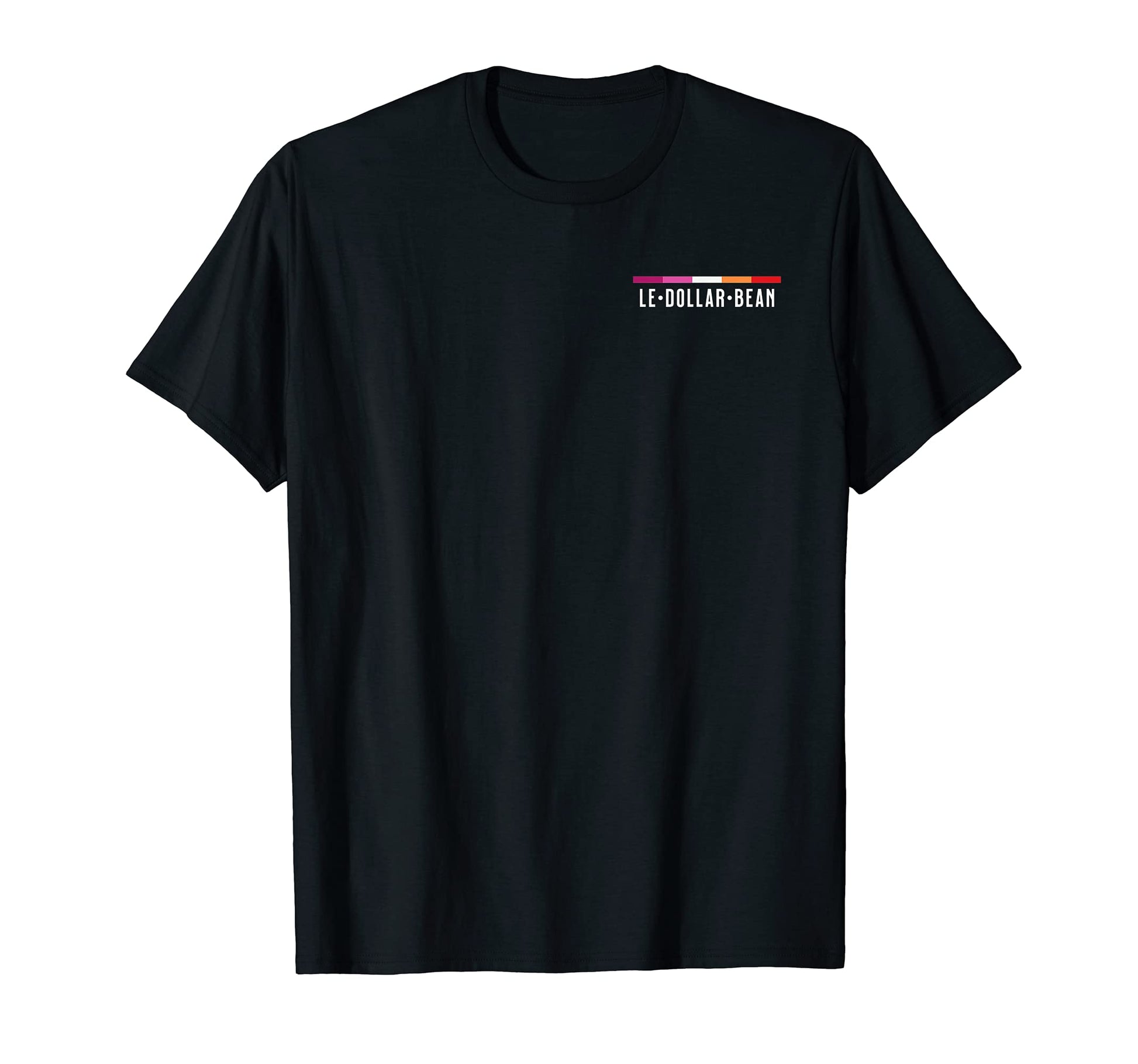 Le Dollar Bean Le Bean Lesbian Color Flag T-Shirt - Graphic Print Unisex - T-Shirt, Sweatshirt, Hoodie