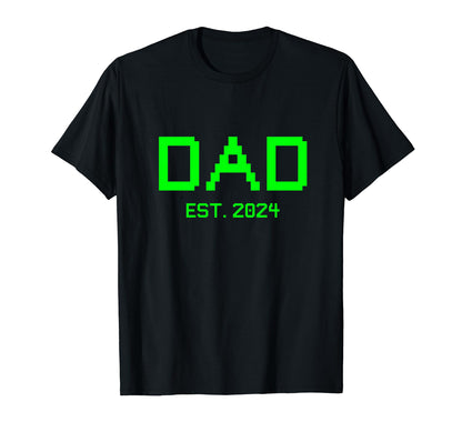 Dad Est 2024 Gamer Dad 2024 New T-Shirt - Aesthetic Graphic Men Women - T-Shirt, Sweatshirt, Hoodie