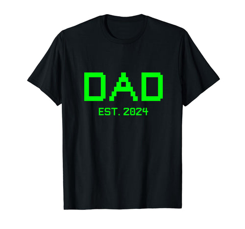 Dad Est 2024 Gamer Dad 2024 New T-Shirt - Aesthetic Graphic Men Women - T-Shirt, Sweatshirt, Hoodie