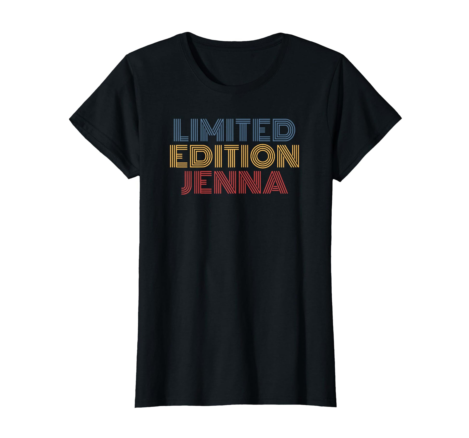 Jenna Rainbow Name Typography T-Shirt - Streetwear Style Unisex - T-Shirt, Sweatshirt, Hoodie