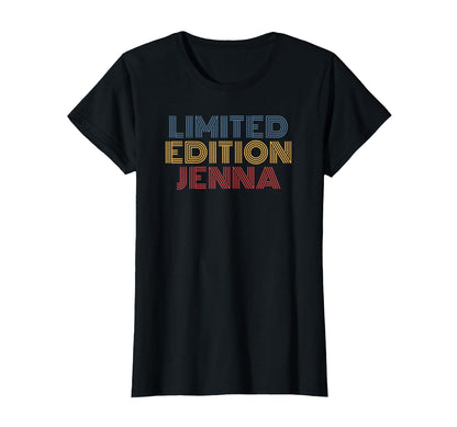 Jenna Rainbow Name Typography T-Shirt - Streetwear Style Unisex - T-Shirt, Sweatshirt, Hoodie