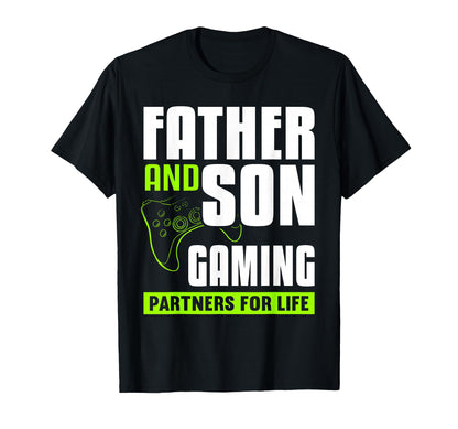 Father And Son Gaming Partners Life T-Shirt - Custom Art Print Unisex - T-Shirt, Sweatshirt, Hoodie