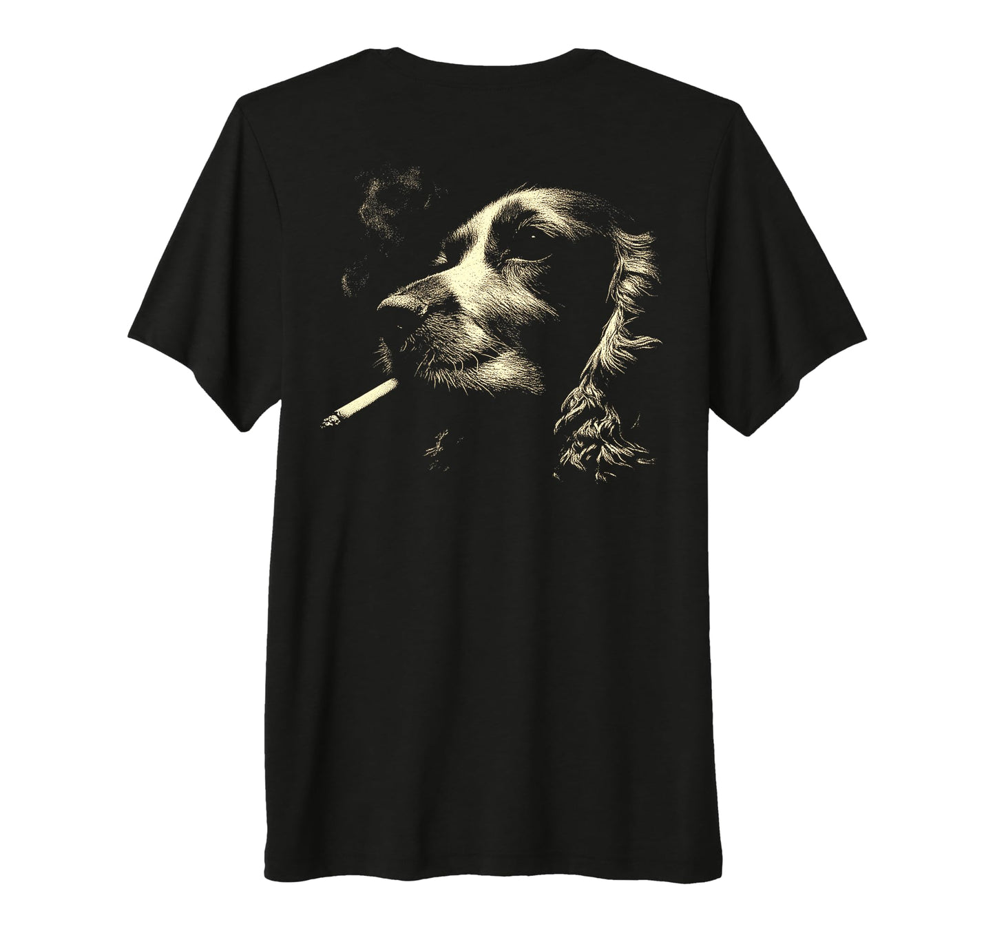 English Cocker Spaniel Smoking T-Shirt - Minimalist Print for Adults - T-Shirt, Sweatshirt, Hoodie