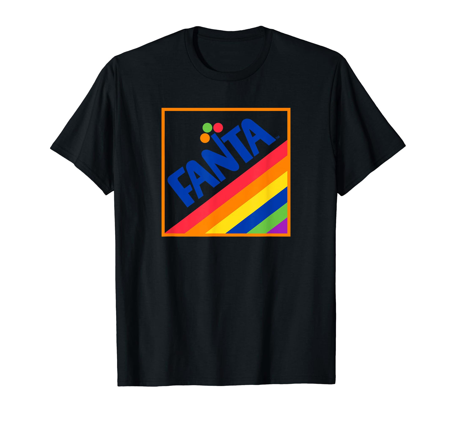 Fanta 1970S Rainbow Logo T-Shirt - Minimalist Print Men Women - T-Shirt, Sweatshirt, Hoodie