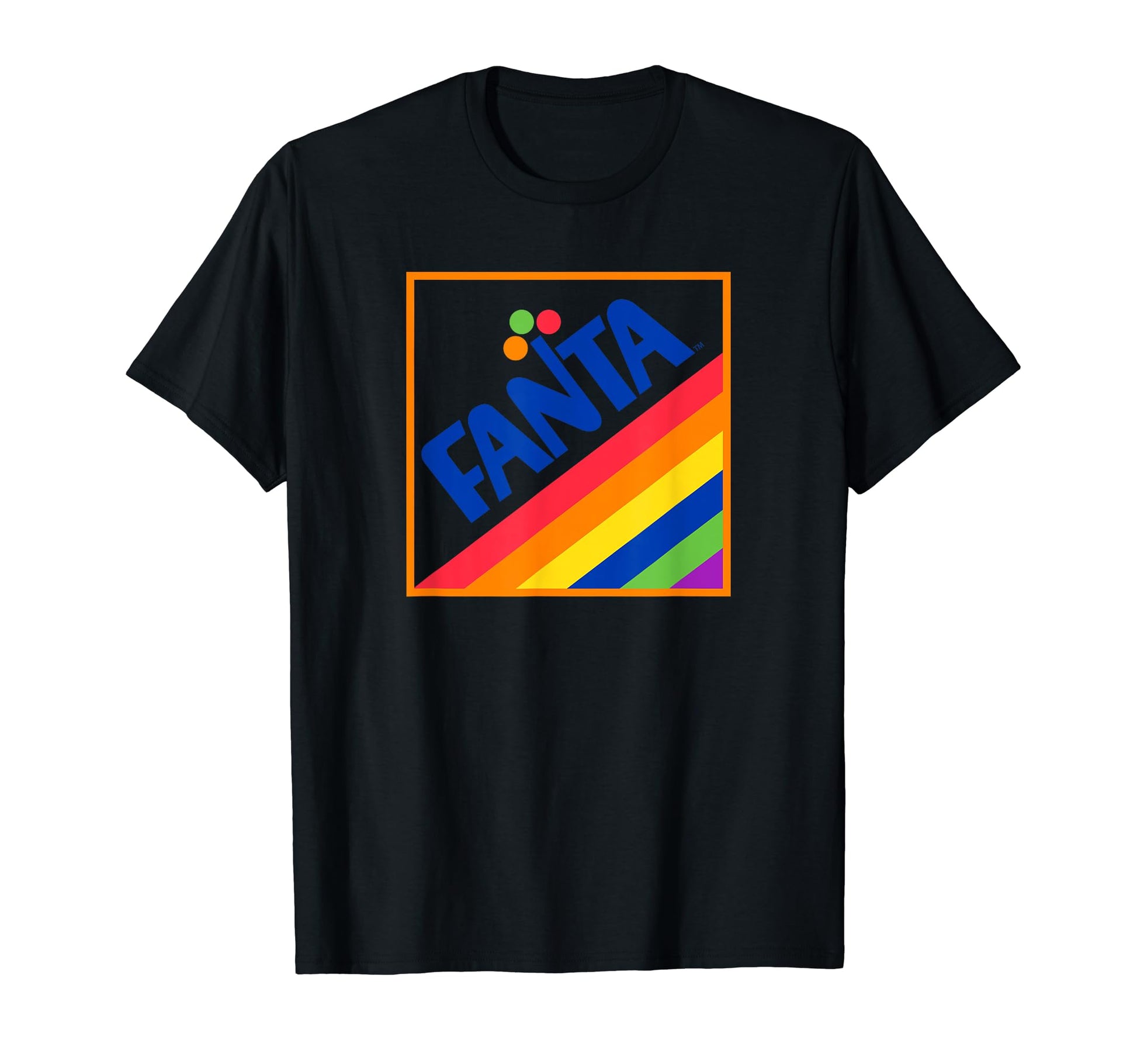 Fanta 1970S Rainbow Logo T-Shirt - Minimalist Print Men Women - T-Shirt, Sweatshirt, Hoodie