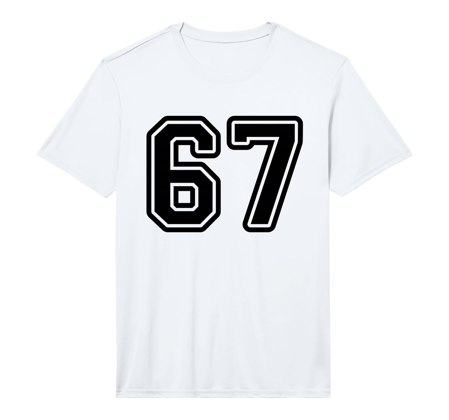 Black Sports Team Number 67 Performance T-Shirt - Streetwear Style Unisex - T-Shirt, Sweatshirt, Hoodie