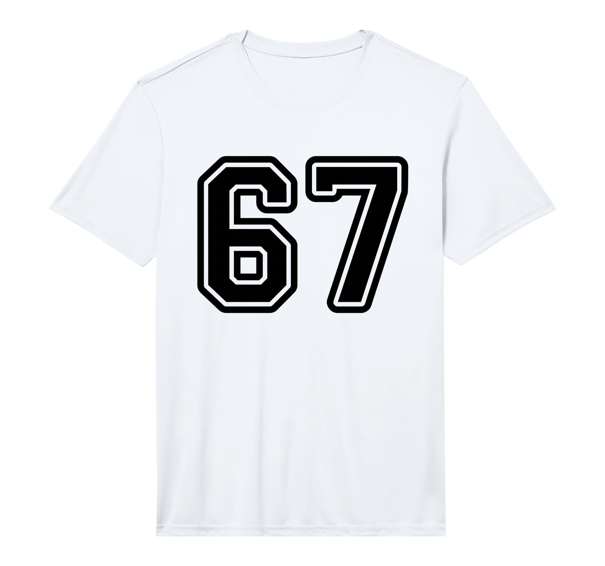 Black Sports Team Number 67 Performance T-Shirt - Streetwear Style Unisex - T-Shirt, Sweatshirt, Hoodie