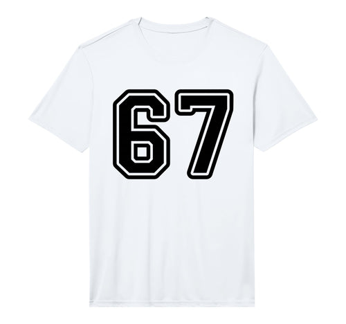 Black Sports Team Number 67 Performance T-Shirt - Streetwear Style Unisex - T-Shirt, Sweatshirt, Hoodie