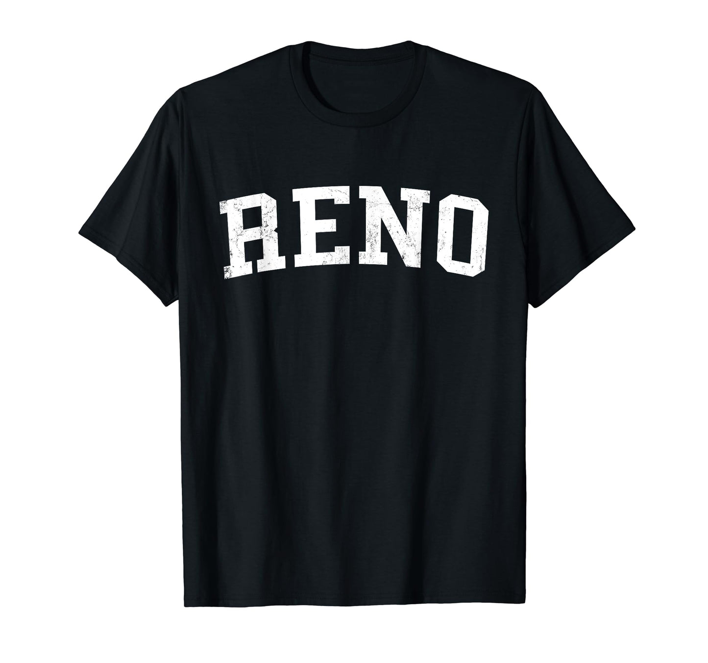 Reno Nv Distressed White Varsity T-Shirt - Graphic Print Men Women - T-Shirt, Sweatshirt, Hoodie