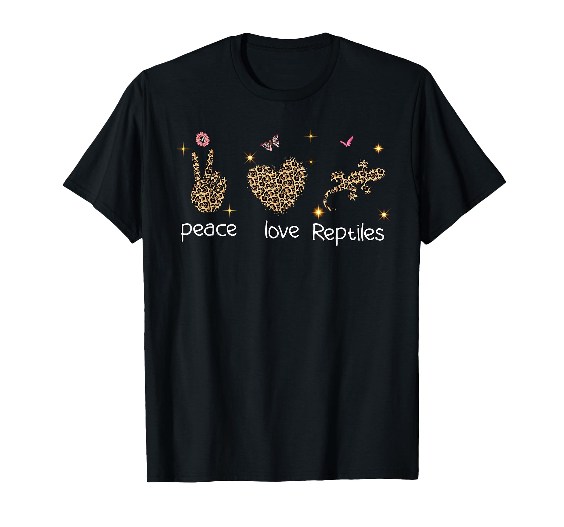 Reptiles Lover Peace Lover Leopard T-Shirt - Minimalist Print Men Women - T-Shirt, Sweatshirt, Hoodie