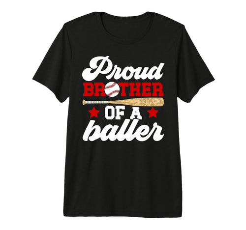 Brother Baller Baseball Brother T-Shirt - Custom Art Print Men Women - T-Shirt, Sweatshirt, Hoodie