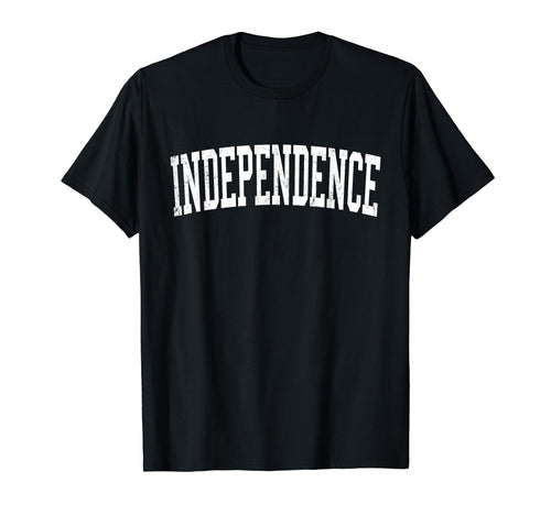Independence Ky Distressed White Varsity T-Shirt - Streetwear Style Unisex - T-Shirt, Sweatshirt, Hoodie
