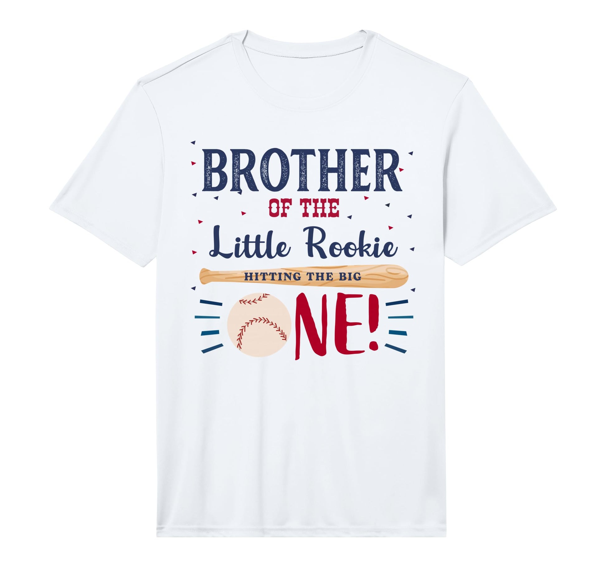 Brother First Birthday Little Rookie T-Shirt - Aesthetic Graphic Men Women - T-Shirt, Sweatshirt, Hoodie