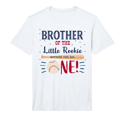 Brother First Birthday Little Rookie T-Shirt - Aesthetic Graphic Men Women - T-Shirt, Sweatshirt, Hoodie