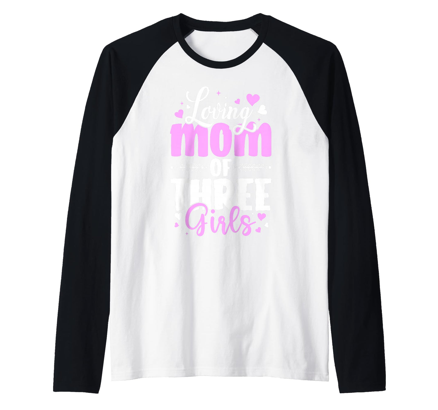 Loving Mom Three Love Daughters Hoodie - Casual Everyday Wear for Adults - T-Shirt, Sweatshirt, Hoodie