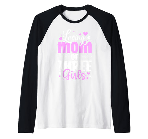 Loving Mom Three Love Daughters Hoodie - Casual Everyday Wear for Adults - T-Shirt, Sweatshirt, Hoodie