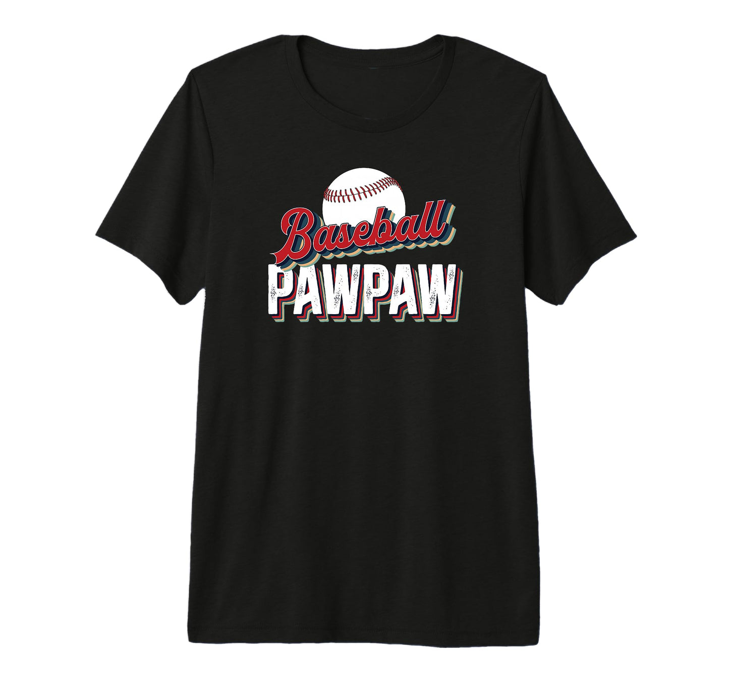 Mens Baseball Pawpaw Proud Pawpaw T-Shirt - Minimalist Print Unisex - T-Shirt, Sweatshirt, Hoodie