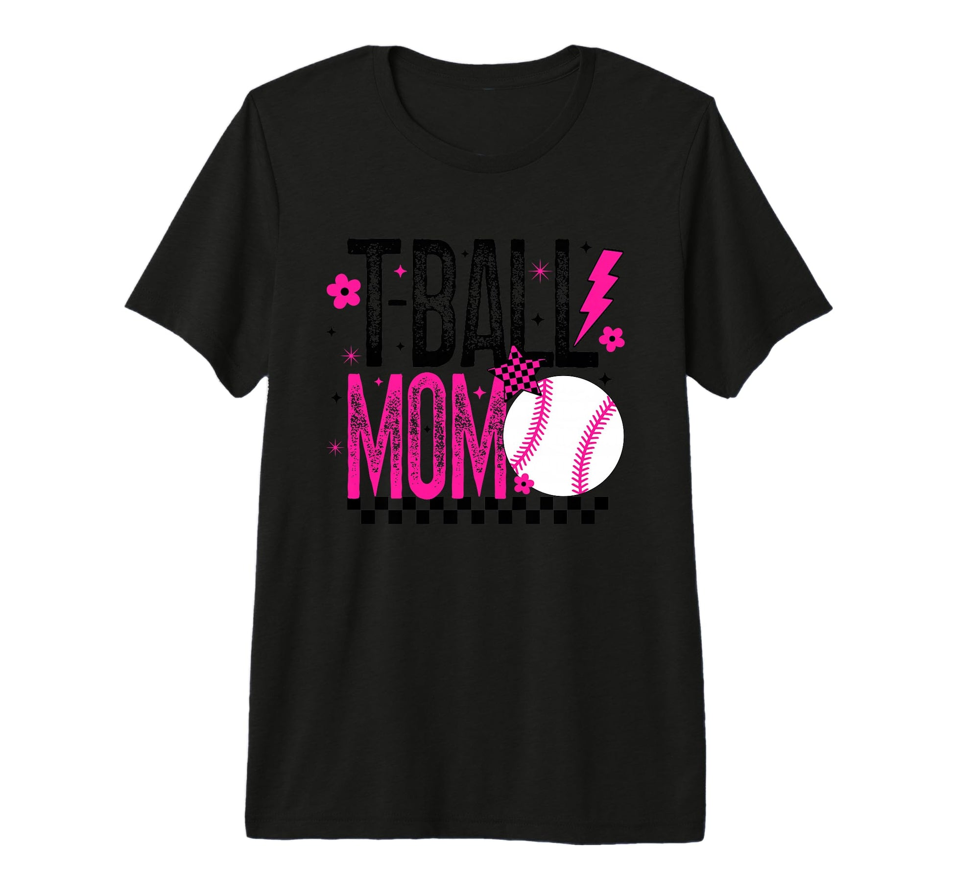 Tball Mom Ball Baseball Tri Blend T-Shirt - Casual Everyday Wear Unisex - T-Shirt, Sweatshirt, Hoodie