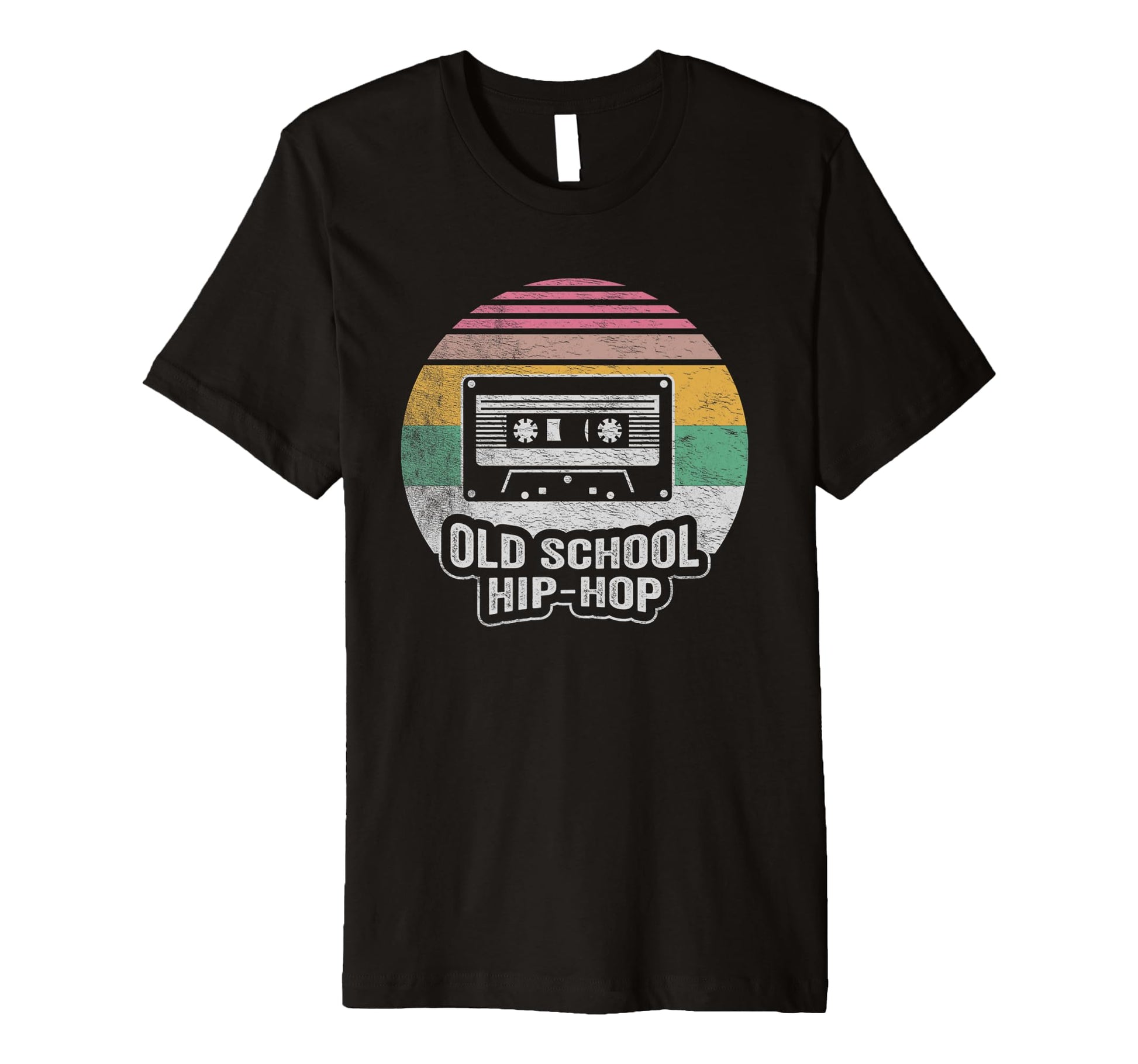 Old School Hip Hop Cassette Tape Sunset T-Shirt - Novelty Apparel Unisex - T-Shirt, Sweatshirt, Hoodie