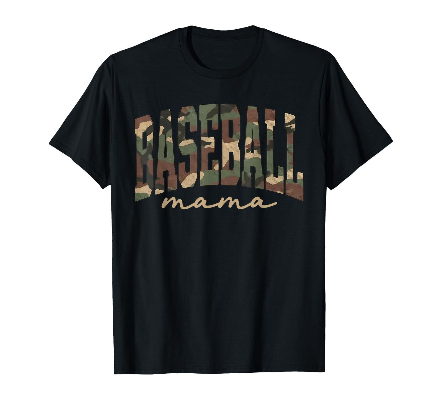 Camouflage Baseball Mama Game Day T-Shirt - Streetwear Style Men Women - T-Shirt, Sweatshirt, Hoodie