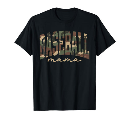 Camouflage Baseball Mama Game Day T-Shirt - Streetwear Style Men Women - T-Shirt, Sweatshirt, Hoodie
