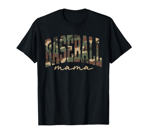 Camouflage Baseball Mama Game Day T-Shirt - Streetwear Style Men Women - T-Shirt, Sweatshirt, Hoodie