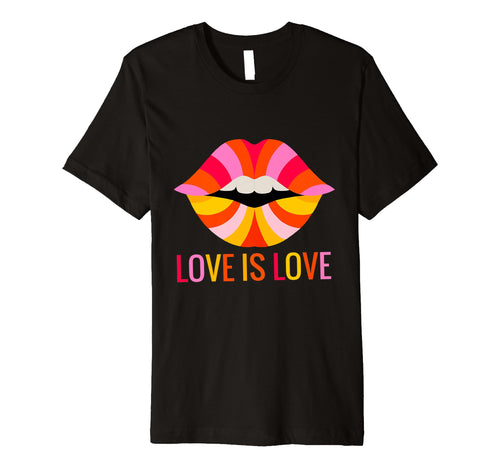 Love Lips Pride Day Lgbtq Rainbow T-Shirt - Streetwear Style for Adults - T-Shirt, Sweatshirt, Hoodie